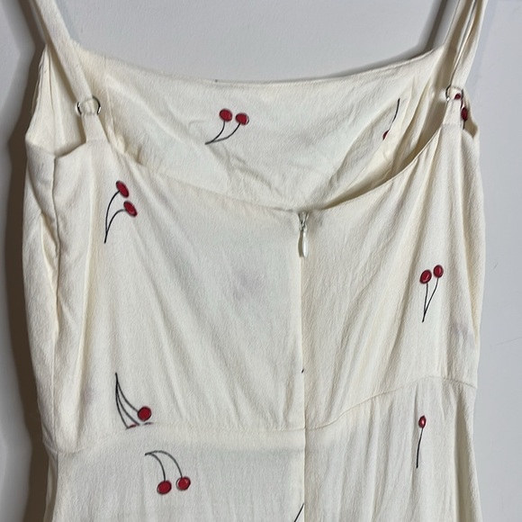 Reformation | Women’s Cherry Print Sleeveless Mini Dress - Picture 4 of 6